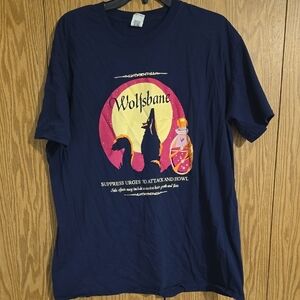 Gildan Navy Blue Wolfsbane Graphic Tee
